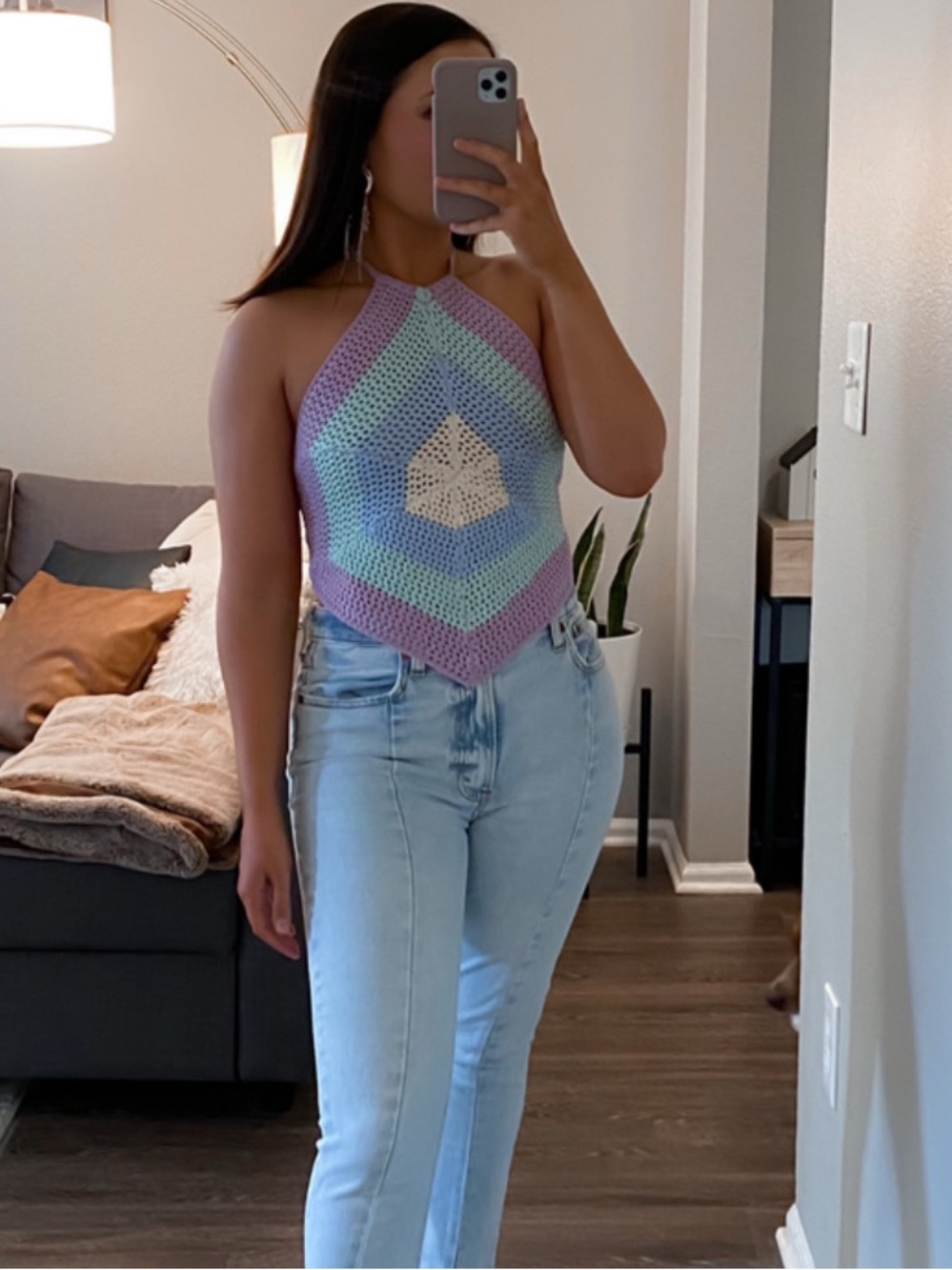 Crochet halter top